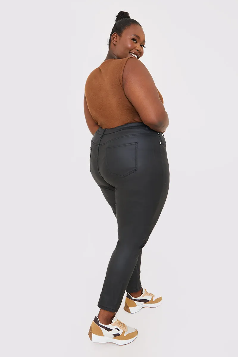 Coated High Waisted Jeans sold by Chi Chi London product image thumbnail 5