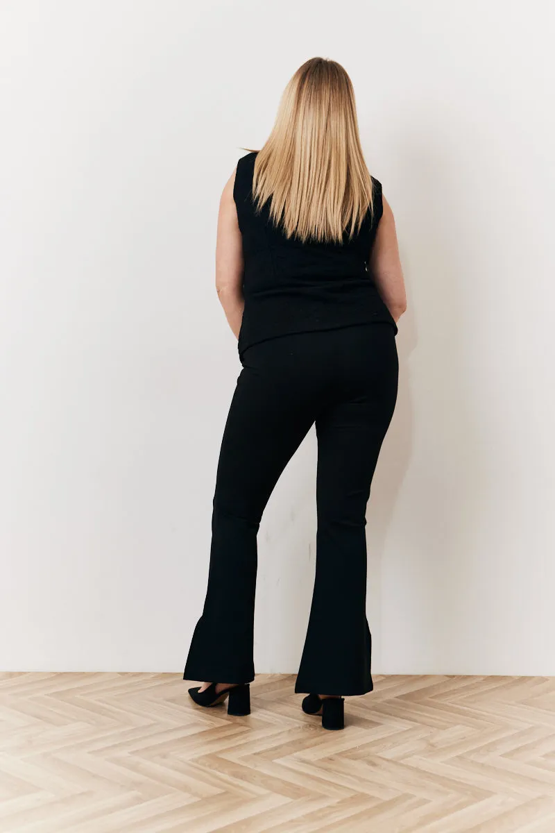 Occasion Black Flare Trousers sold by Chi Chi London product image thumbnail 5
