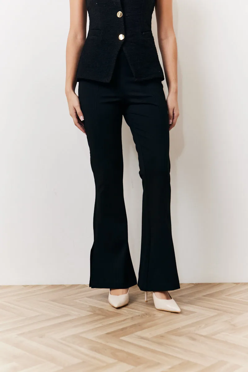 Occasion Black Flare Trousers sold by Chi Chi London product image thumbnail 2
