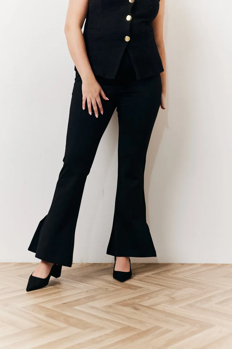 Occasion Black Flare Trousers sold by Chi Chi London product image thumbnail 3
