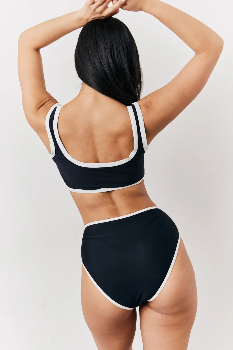 Black Scoop Neck Bikini Top sold by Chi Chi London product image thumbnail 3