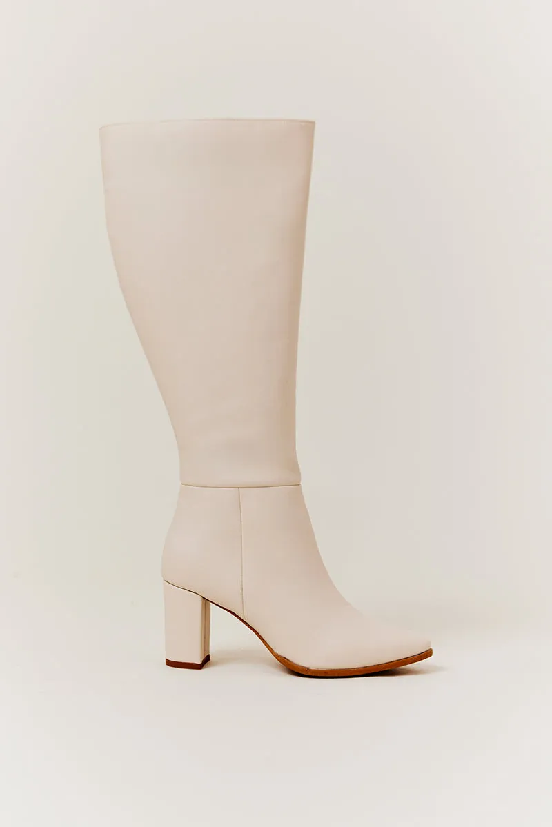 Kylie Heeled High Leg Boot sold by Chi Chi London