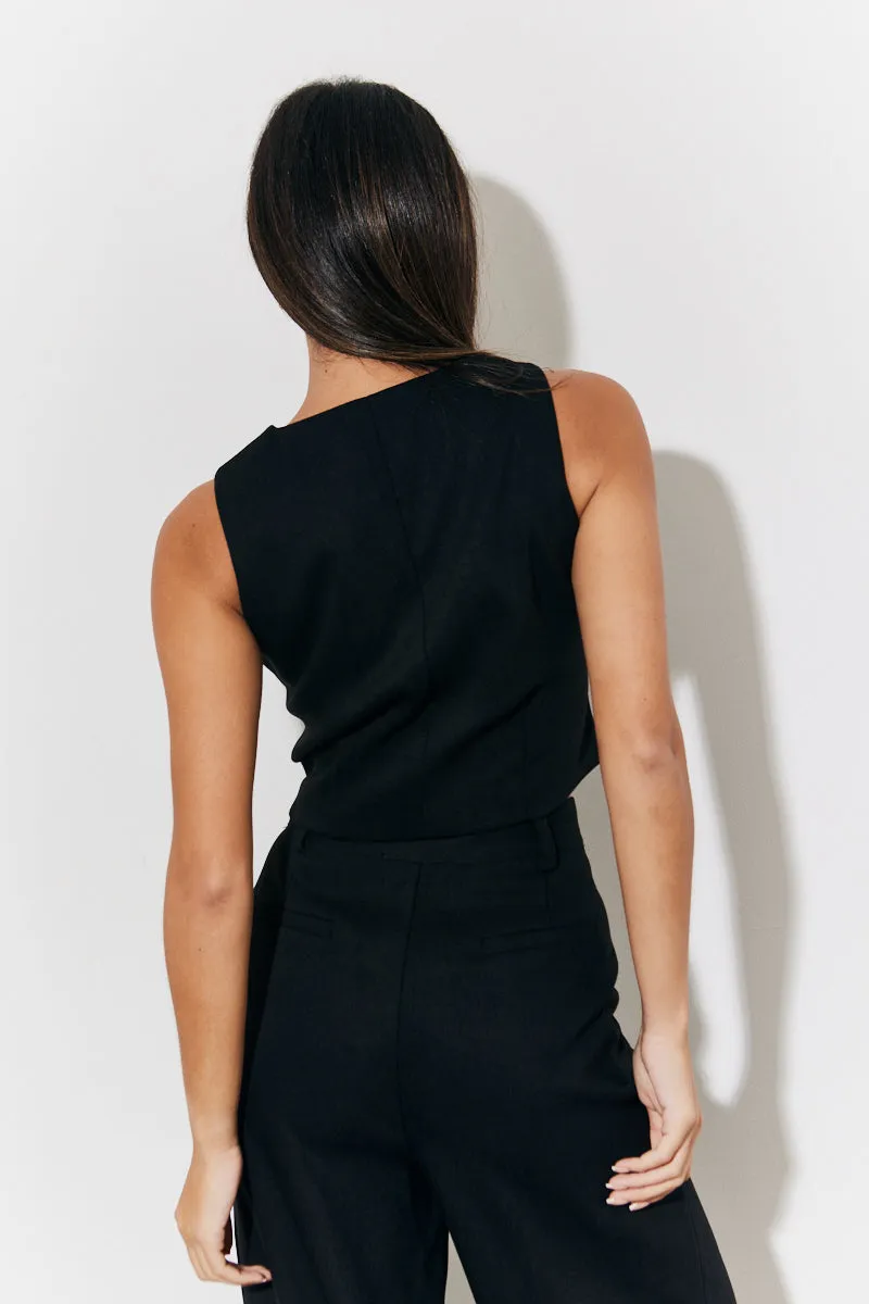Tailored Button Through Waistcoat sold by Chi Chi London product image thumbnail 4
