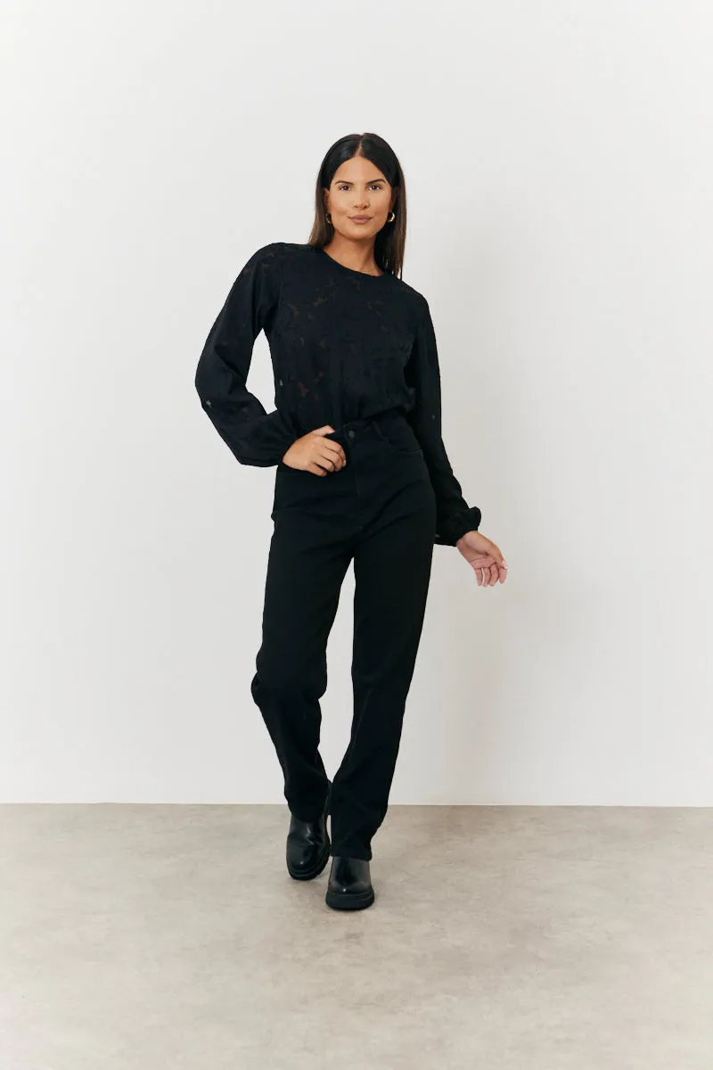 Jacquard Balloon Sleeve Bodysuit sold by Chi Chi London product image thumbnail 2