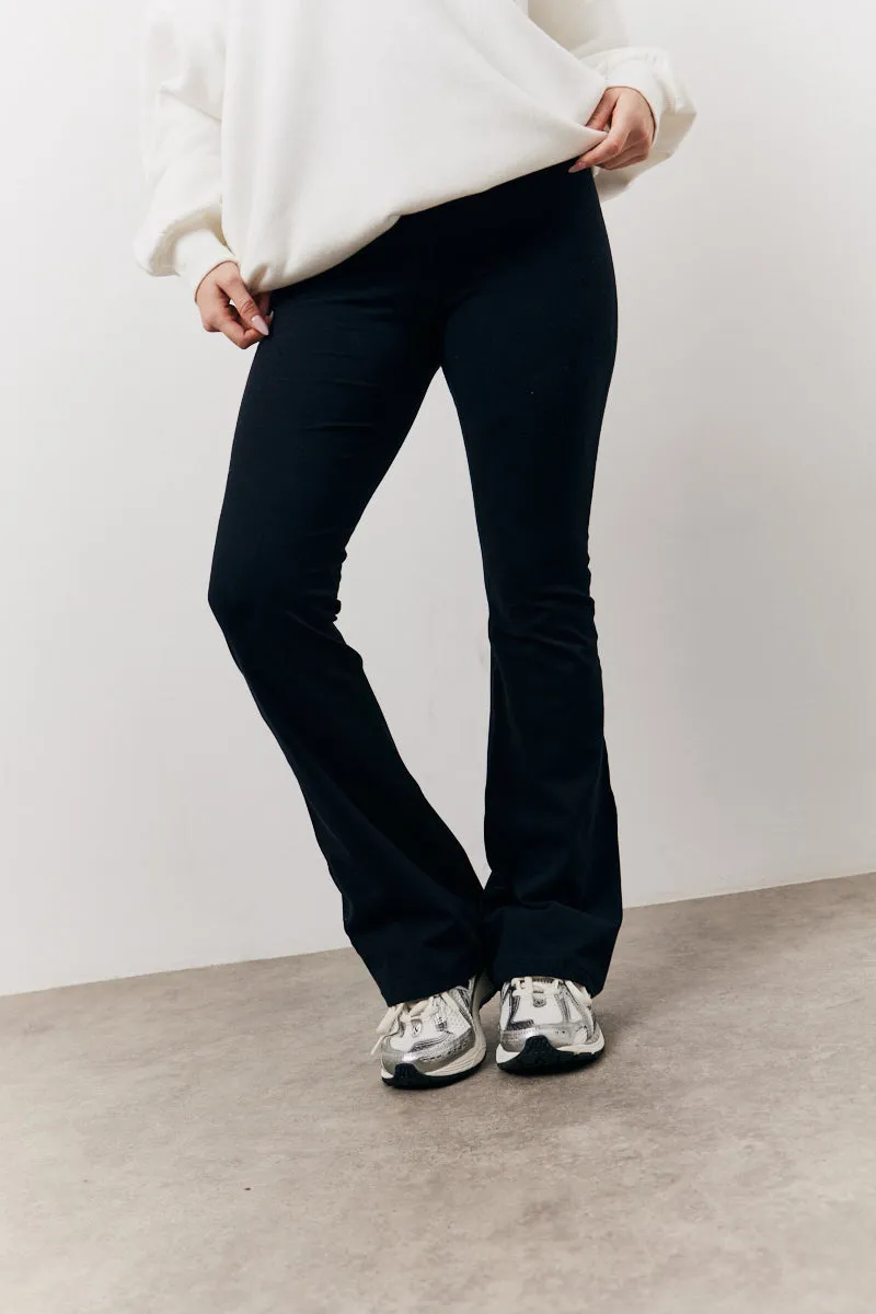 Black Kickflare Leggings sold by Chi Chi London product image thumbnail 3