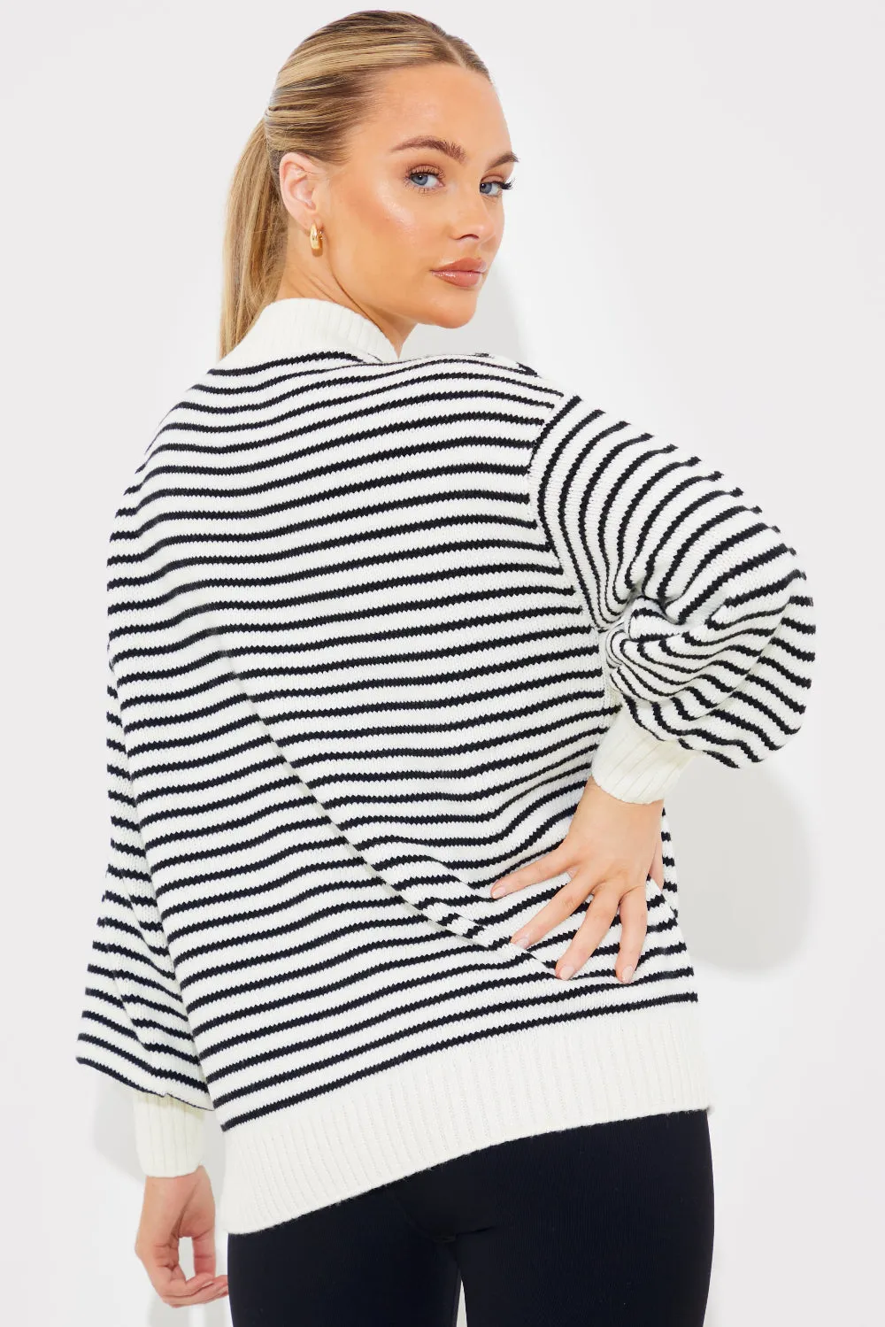 Stripe Sunday Knit Jumper sold by Chi Chi London product image thumbnail 4