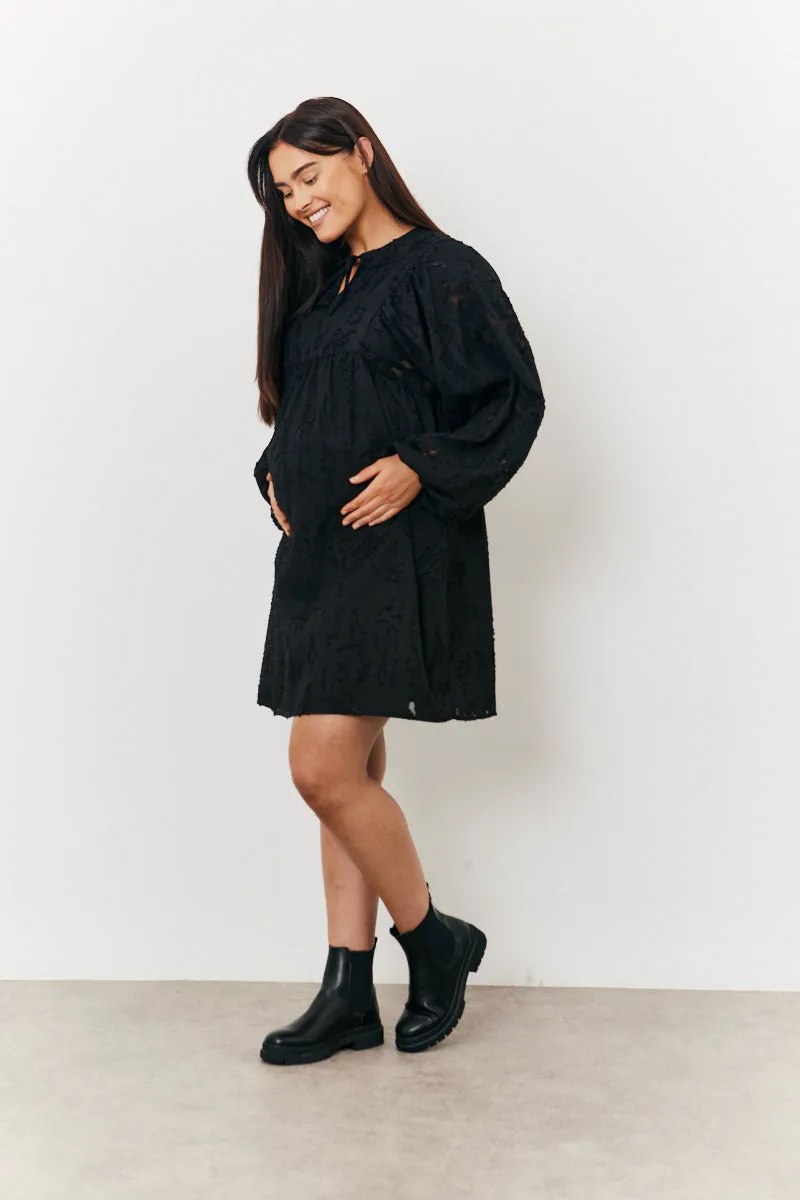 Maternity Tie Detail Smock Dress sold by Chi Chi London