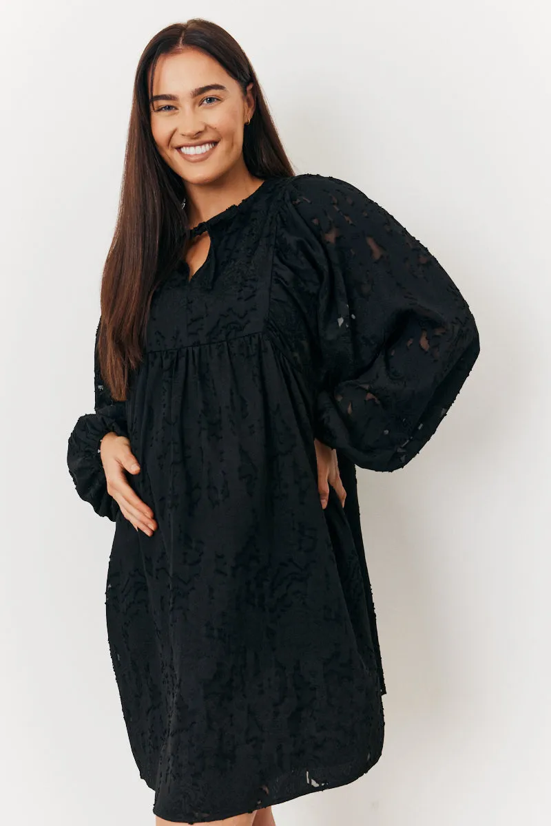 Maternity Tie Detail Smock Dress sold by Chi Chi London product image thumbnail 3