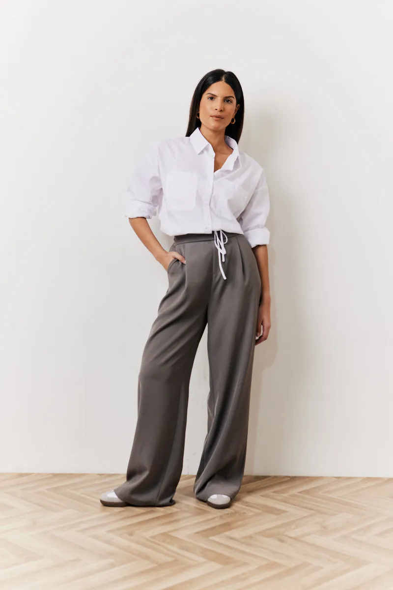 White Oversized Poplin Shirt sold by Chi Chi London product image thumbnail 2