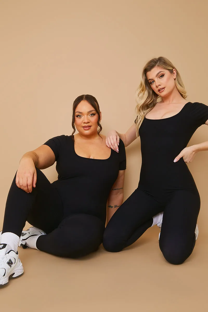 Built-In Bra Short Sleeve Sculpt and Control Unitard sold by Chi Chi London product image thumbnail 4