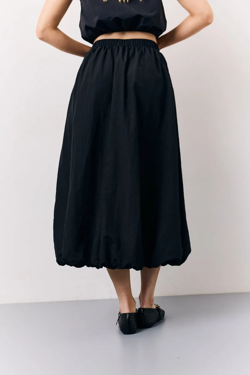 Black Balloon Co-Ord Midi Skirt sold by Chi Chi London product image thumbnail 4