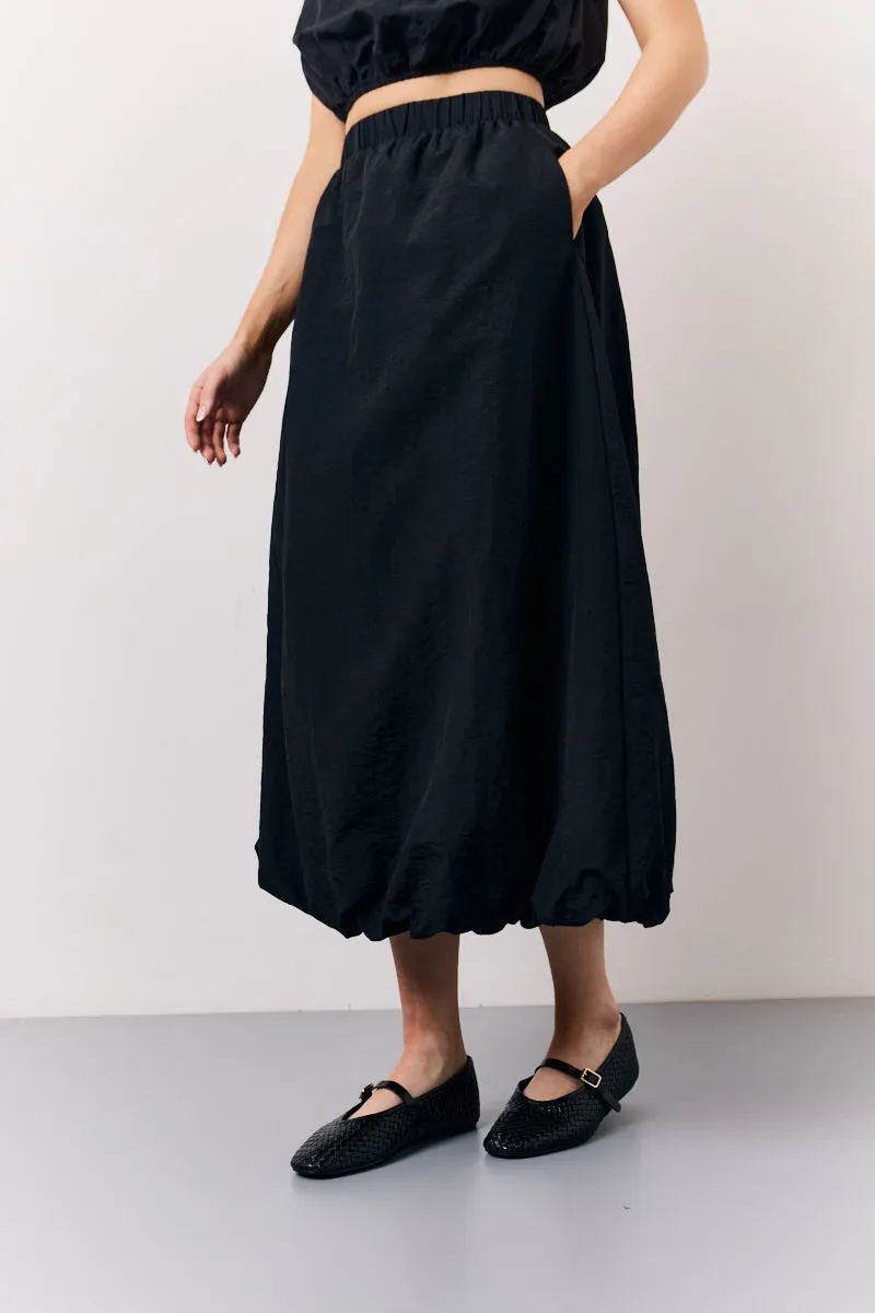 Black Balloon Co-Ord Midi Skirt sold by Chi Chi London product image thumbnail 2