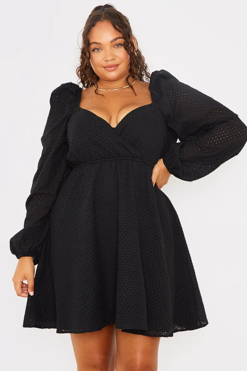 Broderie Cut Out Mini Dress sold by Chi Chi London product image thumbnail 5