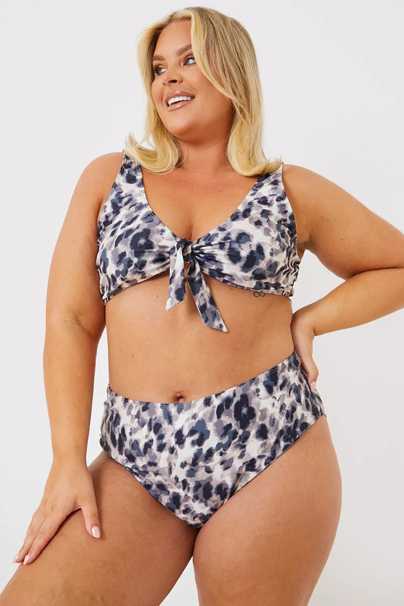 Leopard Print Control High Waisted Bikini Bottoms sold by Chi Chi London product image thumbnail 5