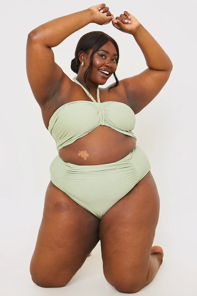 Control Ruched Detail High Waisted Bikini Bottom sold by Chi Chi London product image thumbnail 5