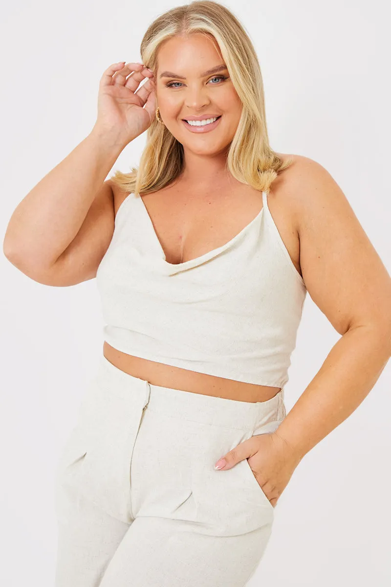 Cowl Cross Back Crop Top sold by Chi Chi London product image thumbnail 5