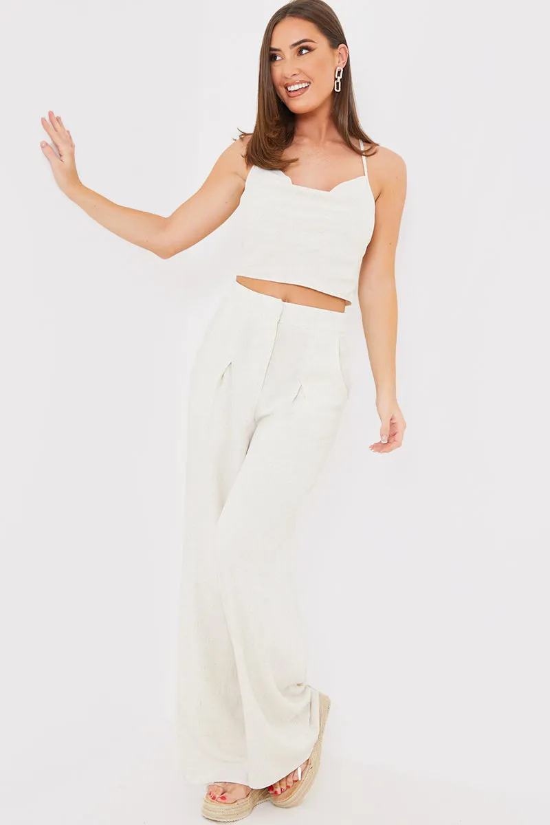 Cowl Cross Back Crop Top sold by Chi Chi London product image thumbnail 2