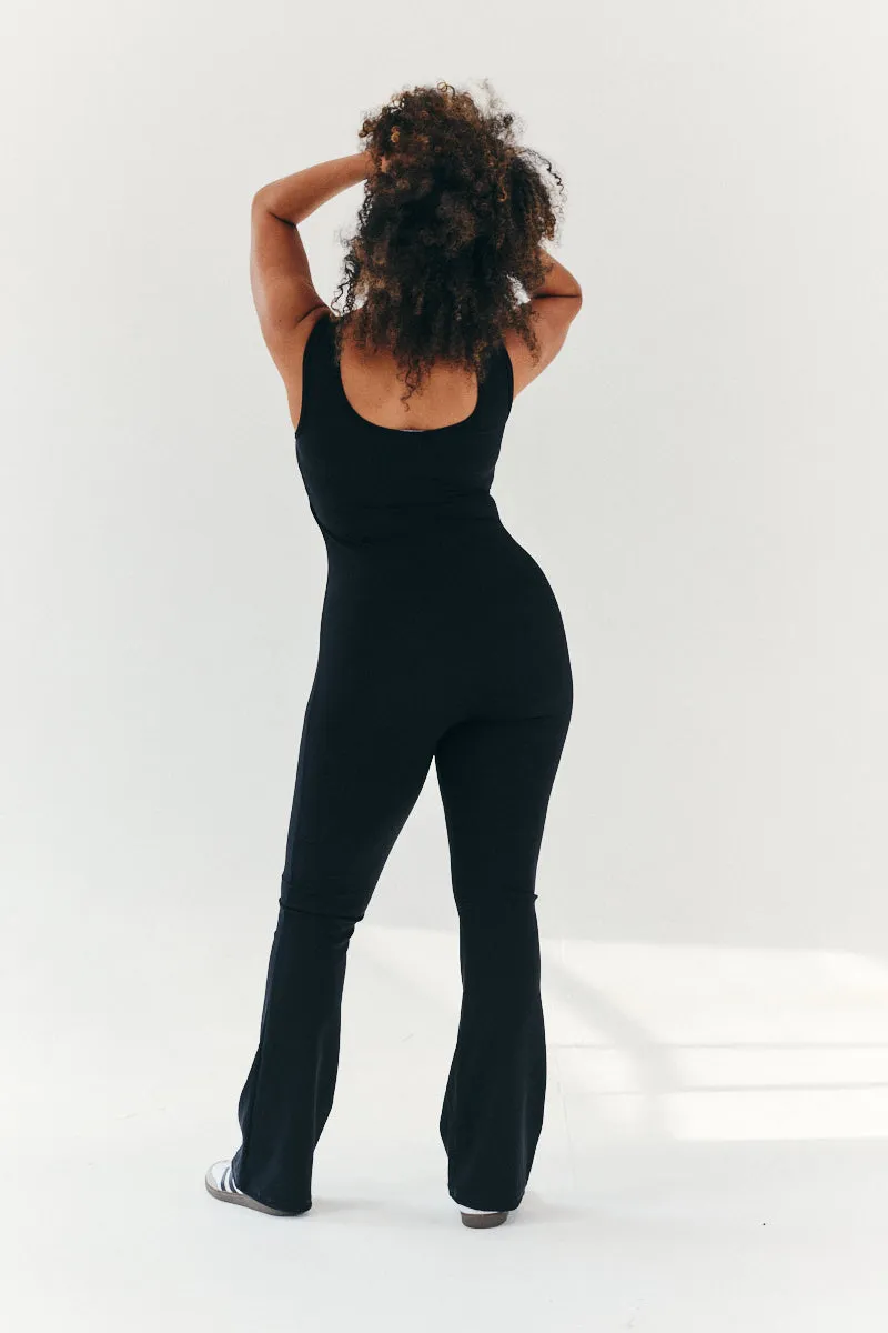 Built-In Bra Flare Leg Sculpt and Control Unitard sold by Chi Chi London product image thumbnail 3