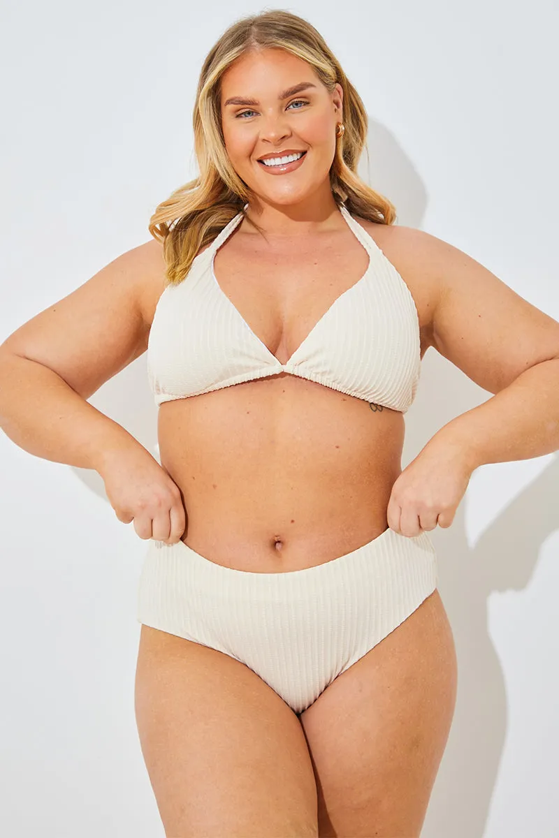 Rib Boomerang High Leg Bikini Bottom sold by Chi Chi London product image thumbnail 5