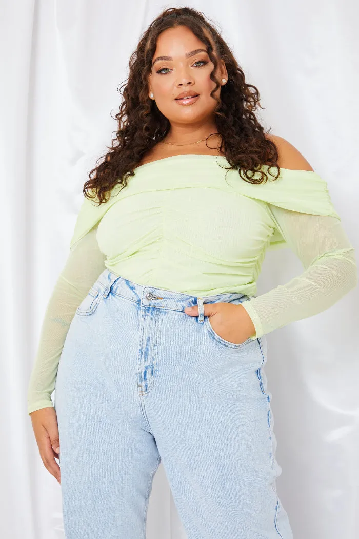 Mesh Bardot Top sold by Chi Chi London product image thumbnail 5