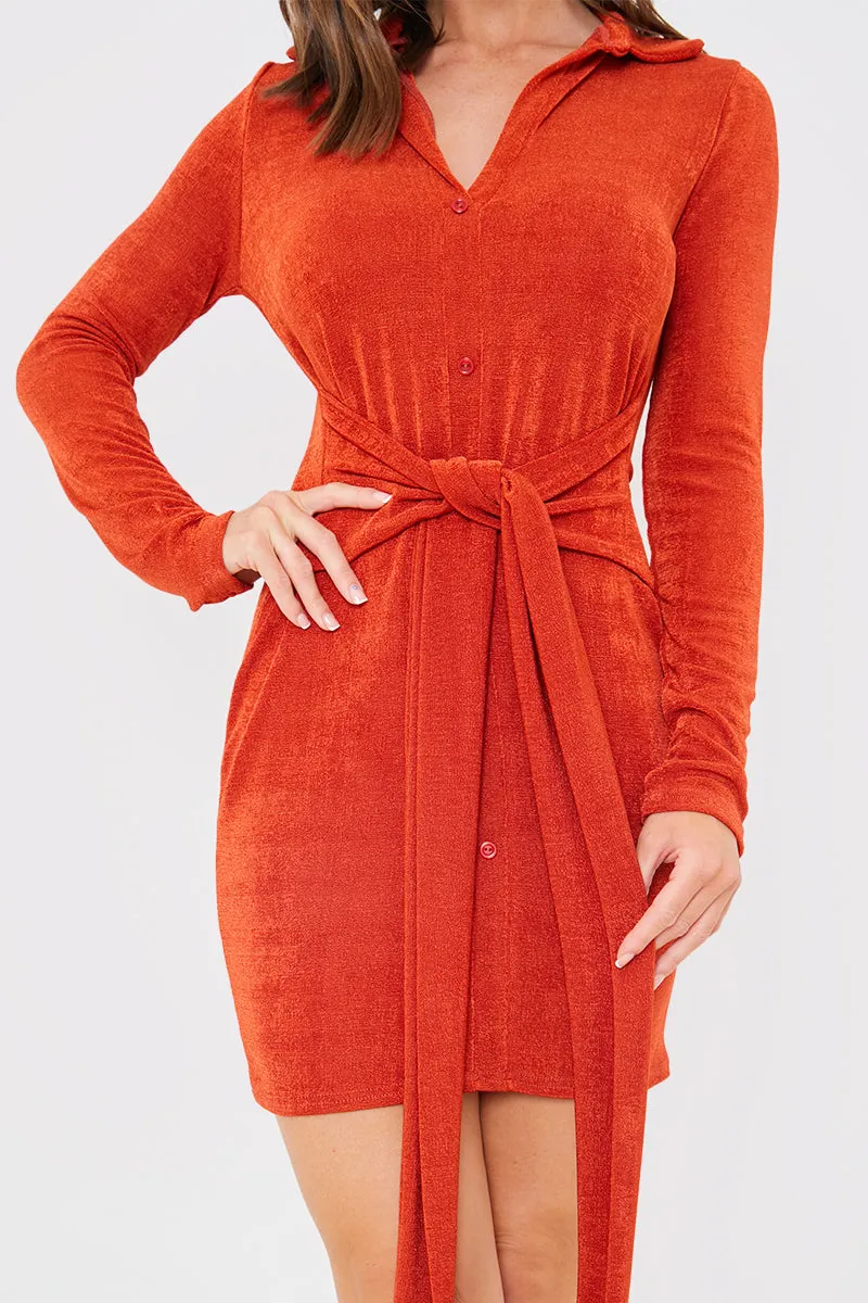 Tie Front Mini Dress sold by Chi Chi London product image thumbnail 4