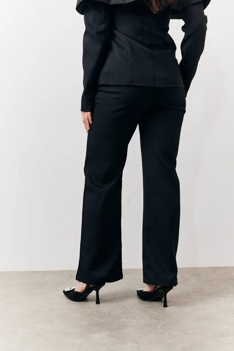 Black Tailored High Waist Trouser sold by Chi Chi London product image thumbnail 5