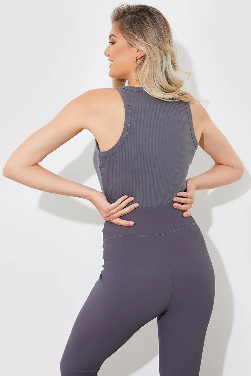More Sustainable Ribbed Racer Vest sold by Chi Chi London product image thumbnail 3