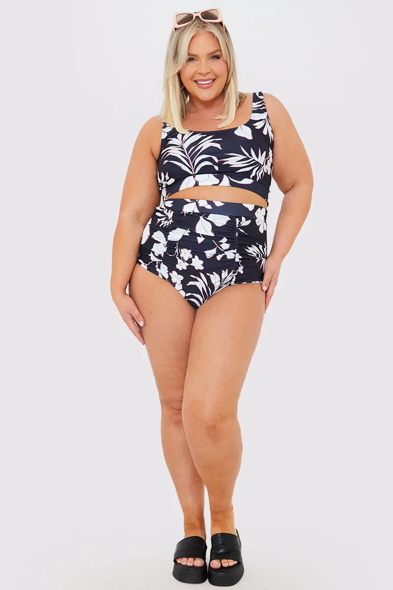 Control Floral Print Ruched High Waisted Bottoms sold by Chi Chi London product image thumbnail 2