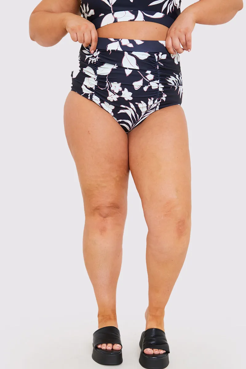 Control Floral Print Ruched High Waisted Bottoms sold by Chi Chi London product image thumbnail 3