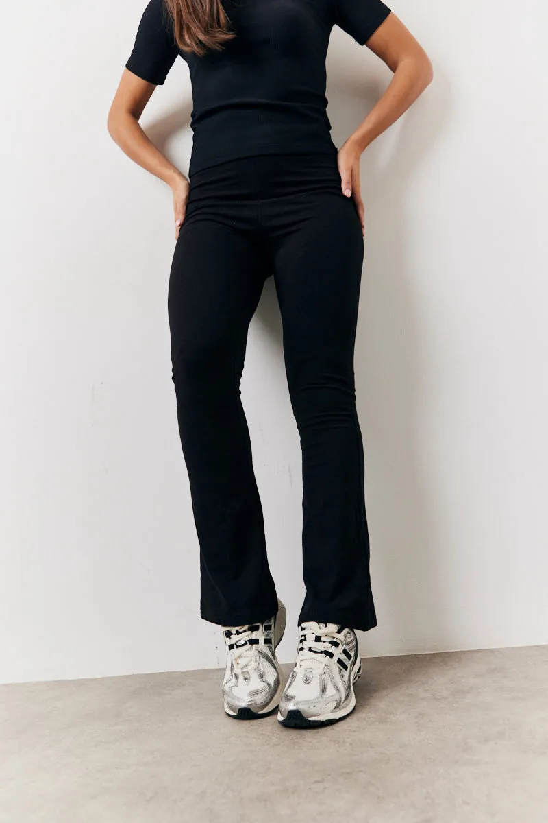 Black 2 Pack Jersey Kickflare and Legging sold by Chi Chi London product image thumbnail 3