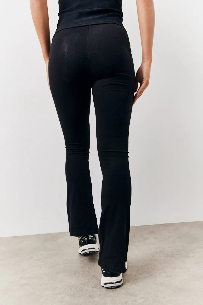 Black 2 Pack Jersey Kickflare and Legging sold by Chi Chi London product image thumbnail 4