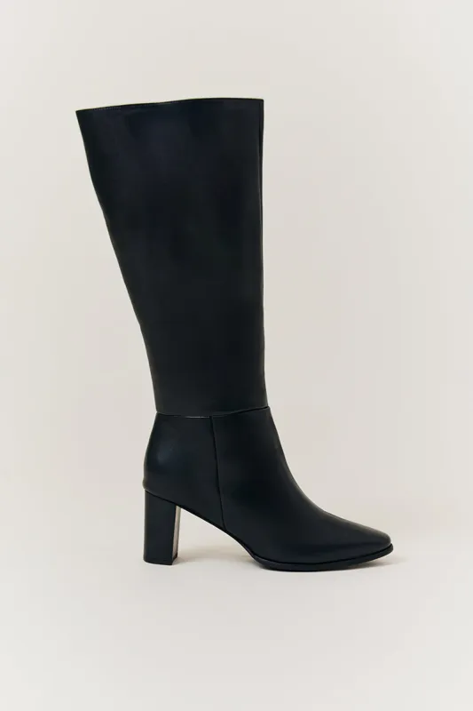Kylie Heeled High Leg Boot made by In the style