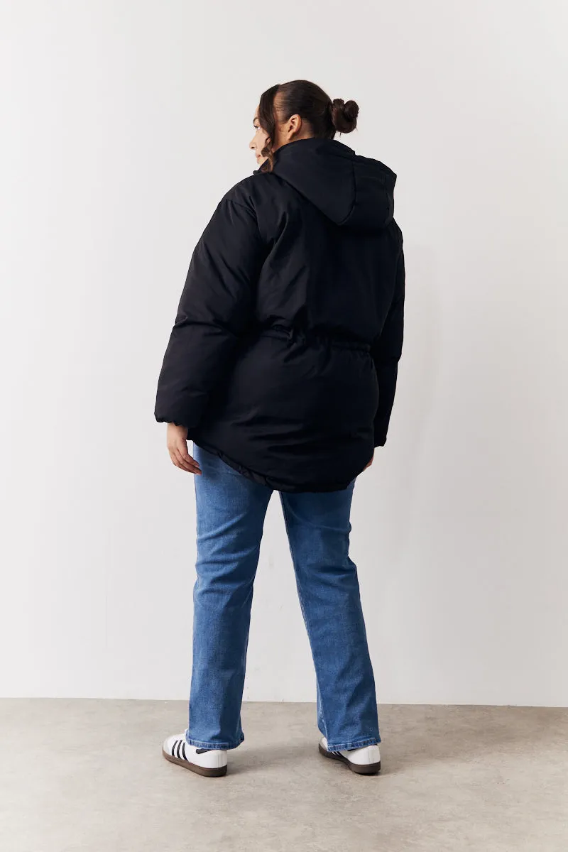 Hooded Drawstring Waist Puffer Coat sold by Chi Chi London product image thumbnail 4