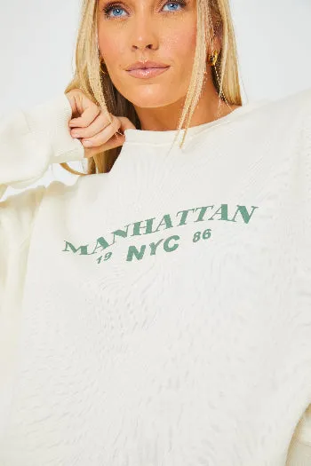Manhattan Slogan Sweater sold by Chi Chi London product image thumbnail 4