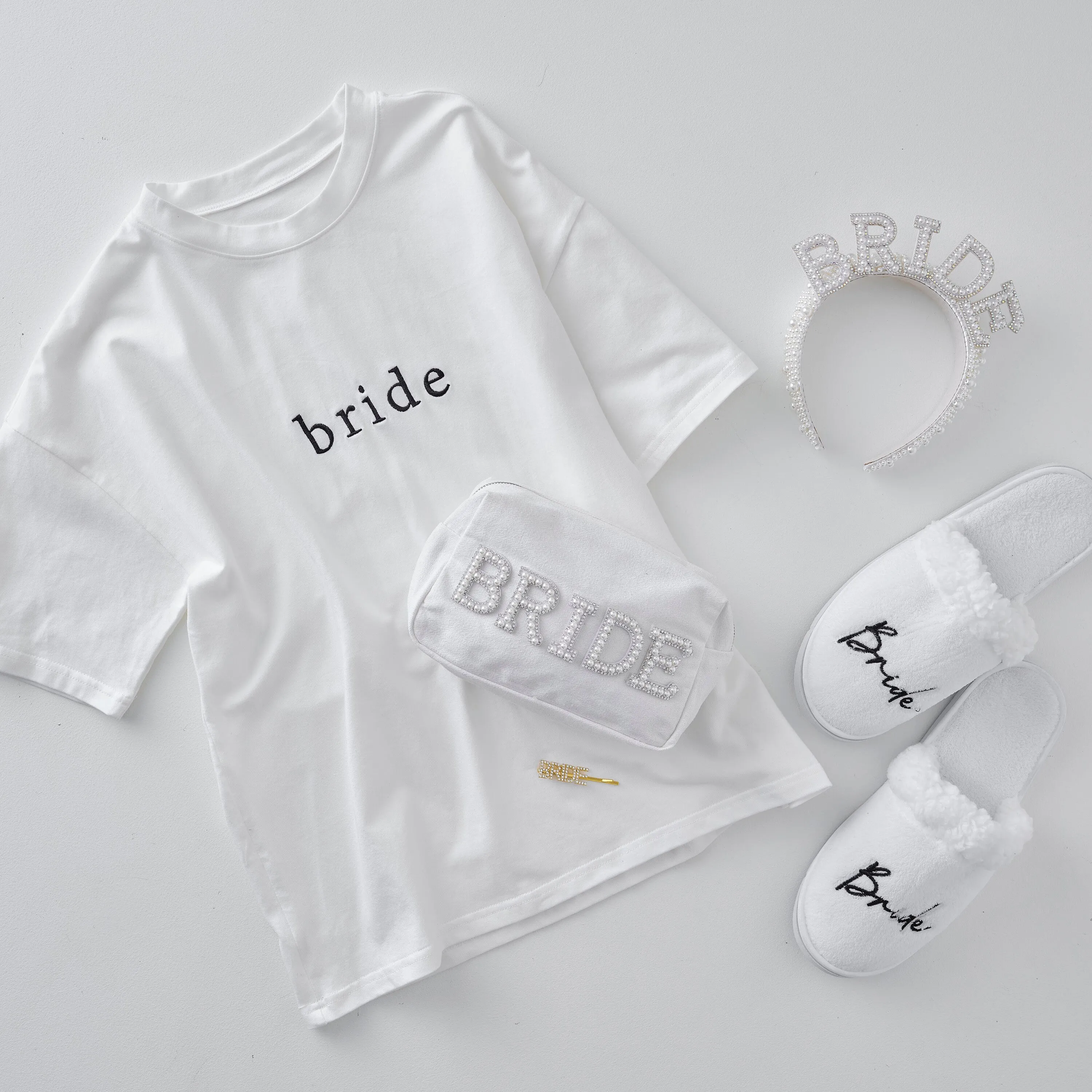 White Embroidered Bride Dressing Gown sold by Chi Chi London product image thumbnail 5
