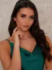 Jewelled Slip On Headband in Green sold by Chi Chi London
