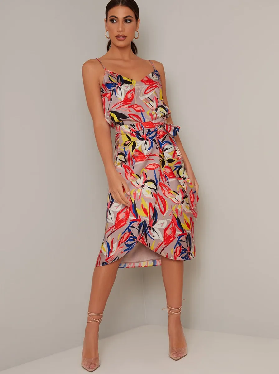 Tropical Print Cami Top in Brown sold by Chi Chi London product image thumbnail 2