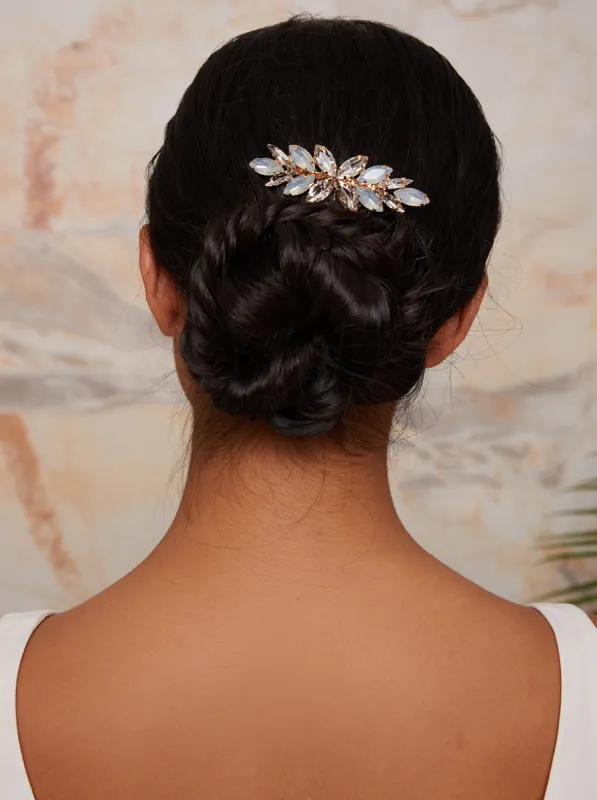 Embellished Bridal Hair Piece in Gold sold by Chi Chi London