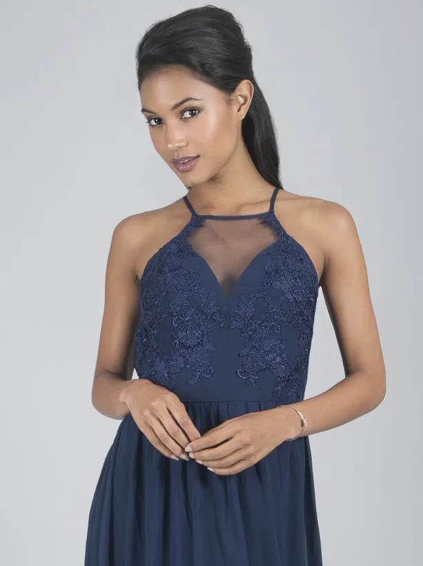 Embroidered Bodice Maxi Dress in Blue sold by Chi Chi London product image thumbnail 2