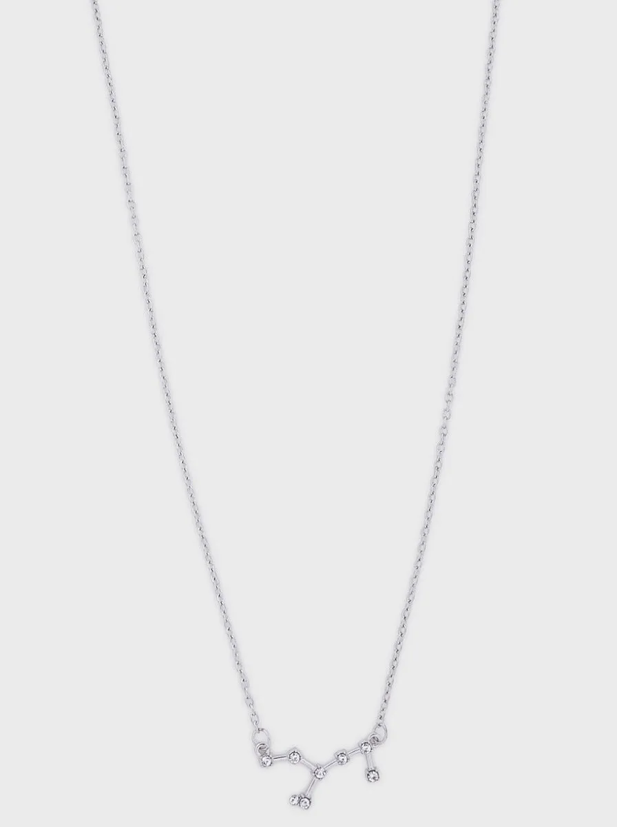 Diamante Detail Necklace in Silver Tone sold by Chi Chi London product image thumbnail 2