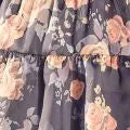Plus Size Floral Printed Tiered Skirt Mini Dress in Navy sold by Chi Chi London product image thumbnail 5