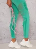 High Rise Eyelet Detail Sport Leggings in Green sold by Chi Chi London