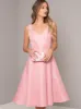 V Neck Sleeveless Plain Midi Dress in Pink sold by Chi Chi London