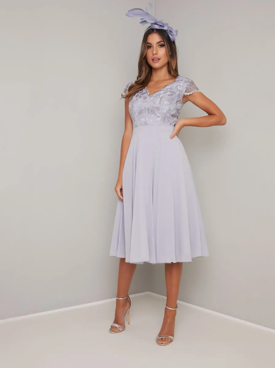 Feather Bow Detail Fascinator in Blue sold by Chi Chi London product image thumbnail 2