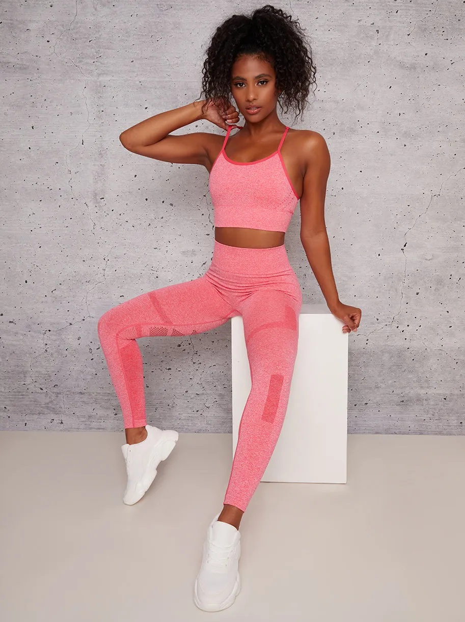 Racer Back Sports Bra in Pink sold by Chi Chi London product image thumbnail 3