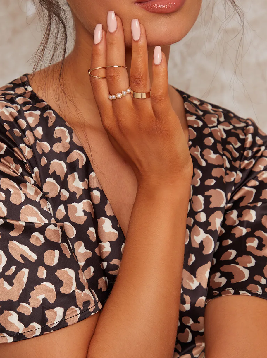 Multi Ring Pack in Gold Tone sold by Chi Chi London