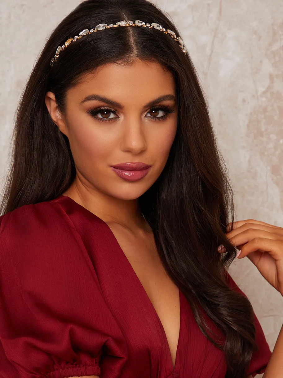 Jewel Detail Headband in Gold Tone sold by Chi Chi London product image thumbnail 3