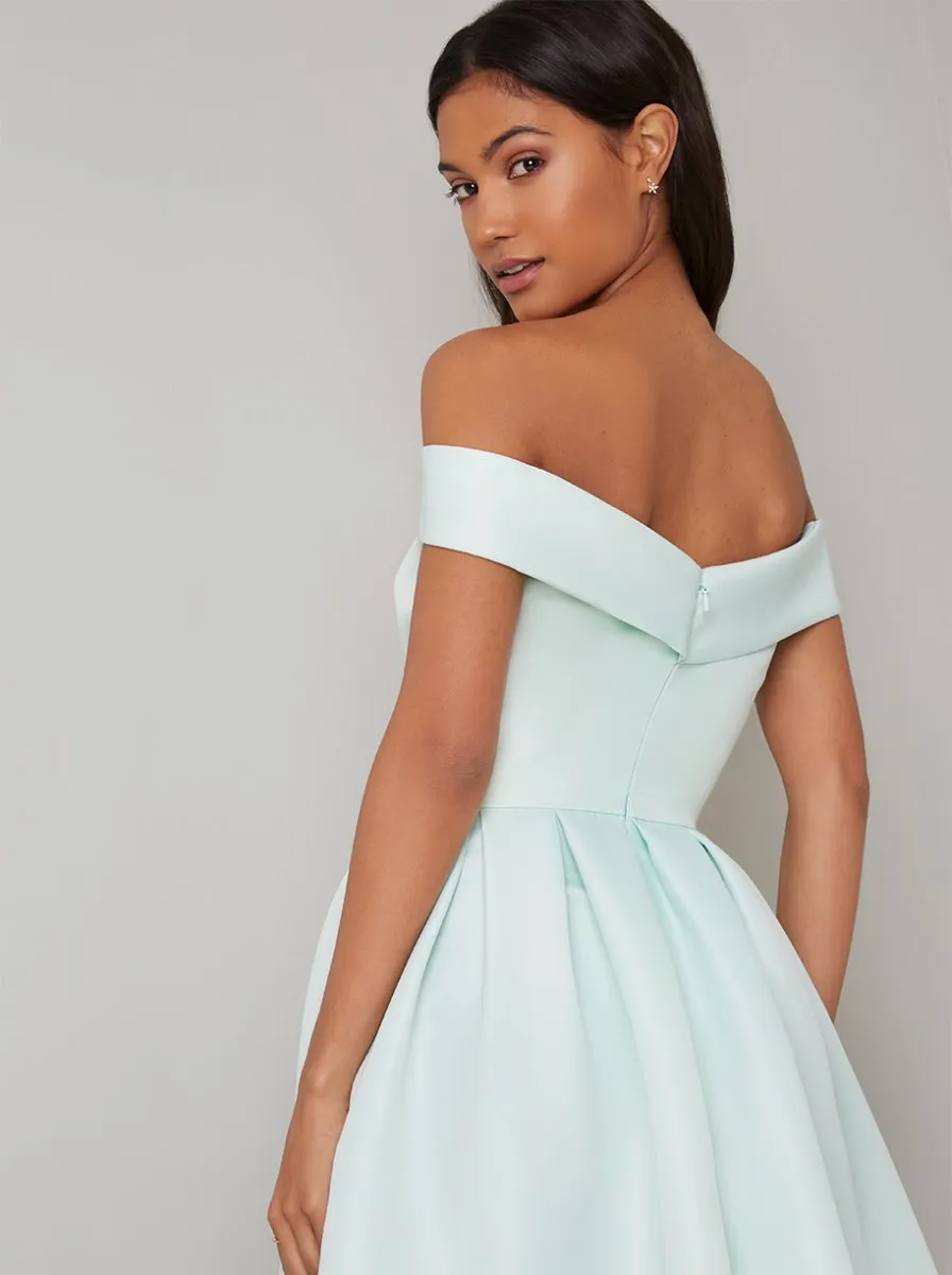 Bradot Plain Midi Dress in Green sold by Chi Chi London product image thumbnail 2