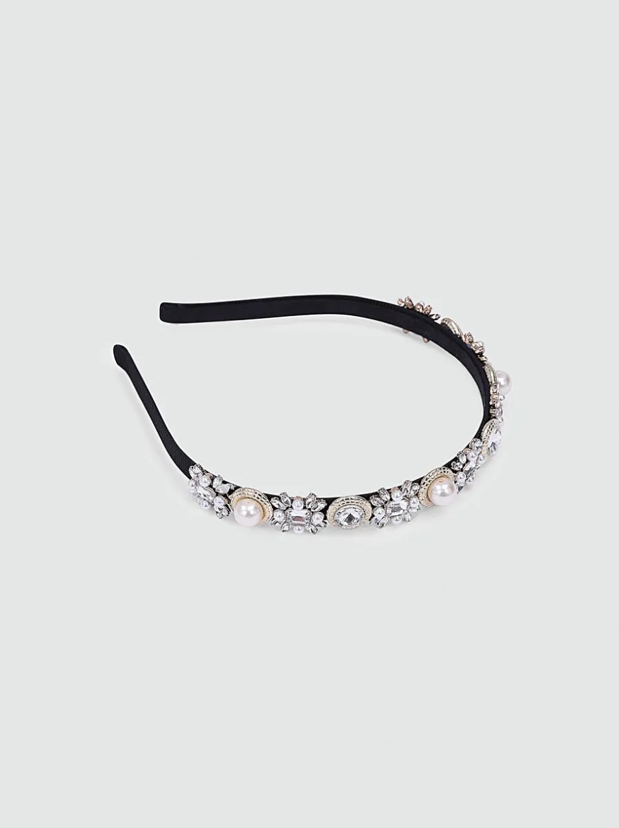 Pearl & Diamante Embellished Headband sold by Chi Chi London product image thumbnail 5