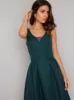 Sleeveless Open Back Midi Dress in Green sold by Chi Chi London